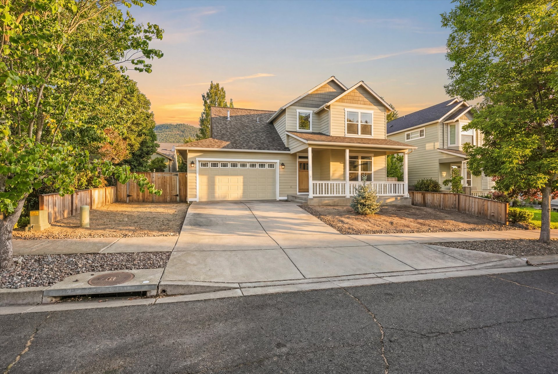 1852 Summer Place at twilight